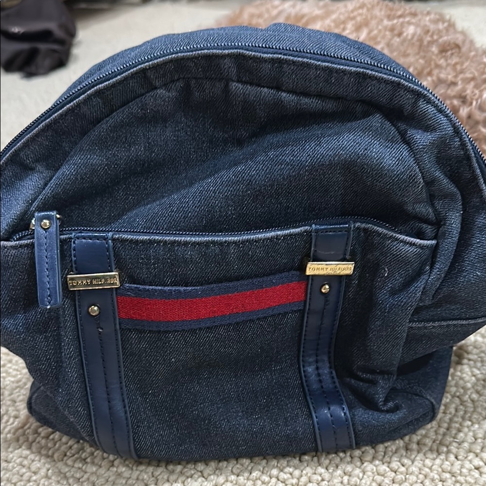 Vintage Tommy Hilfiger Blue Denim Men's Bag